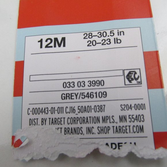 Cat & Jack Button Front Shirt Boy Size 12M Gray Long Sleeve V Neck Front Pockets - Picture 3 of 7